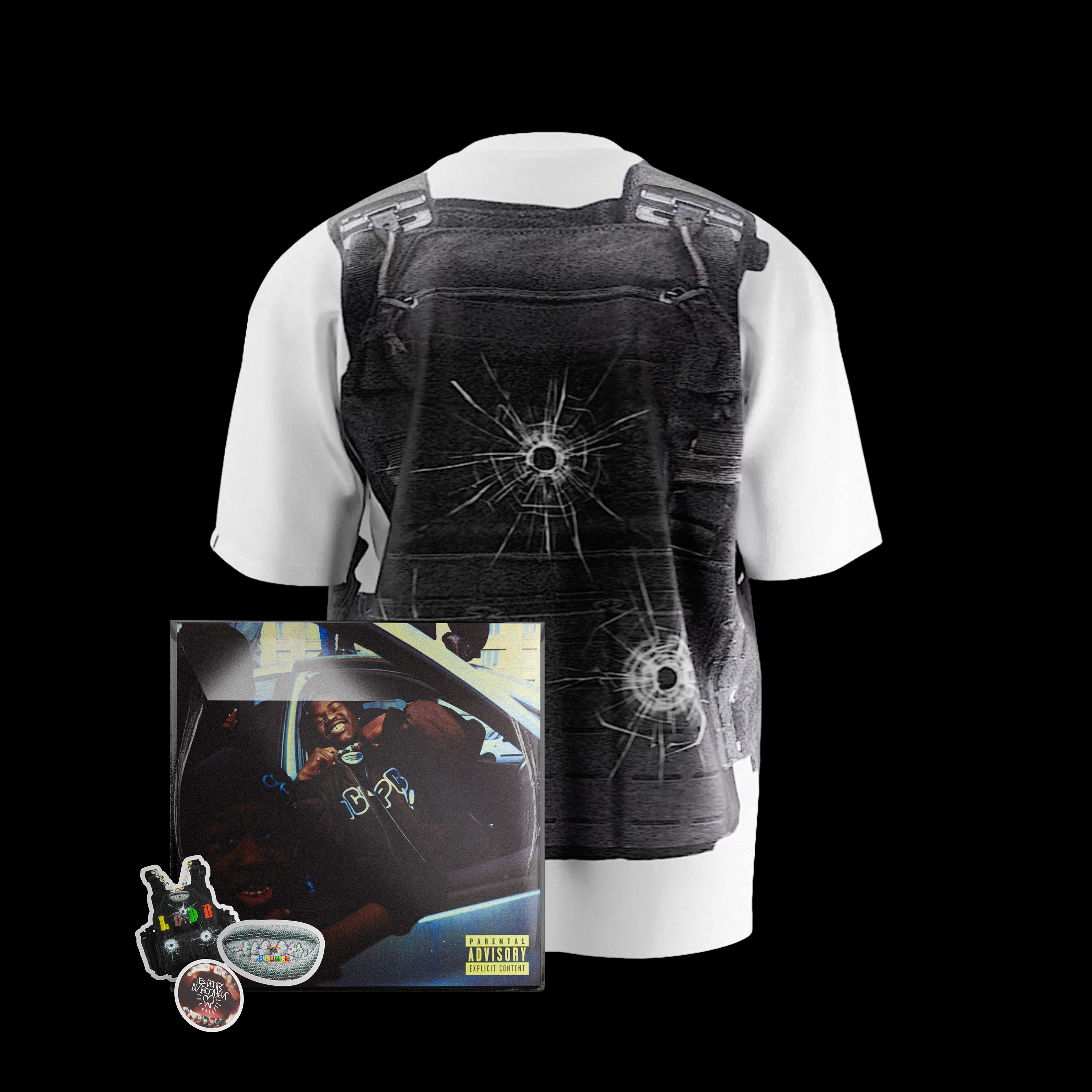 CD + T-shirt “LES DENTS DU BONHEUR“